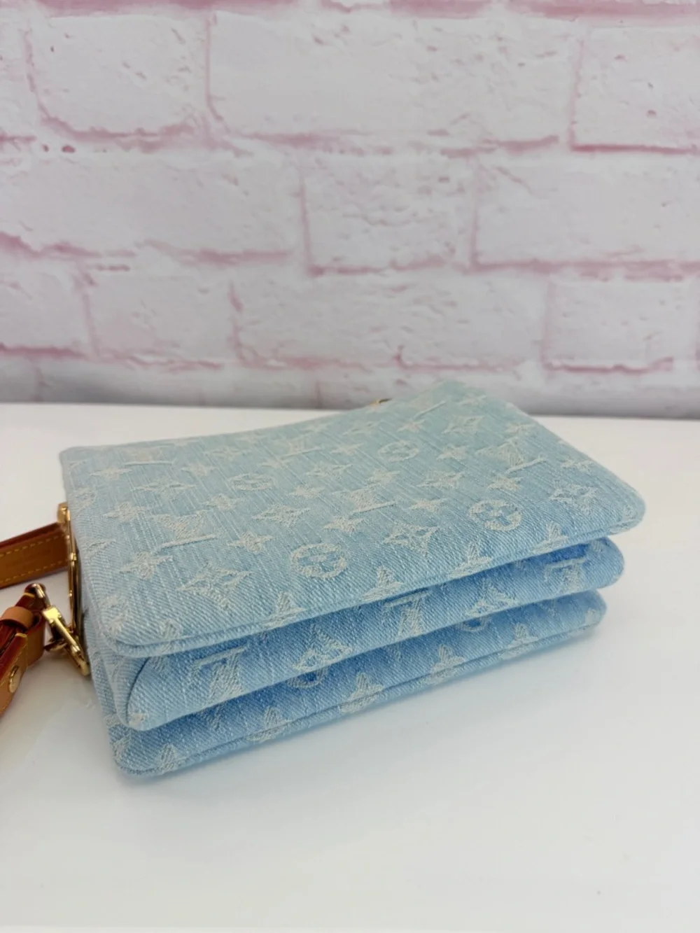 Louis Vuitton Monogram Denim Coussin BB Sky Blue